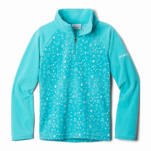 Columbia Glacial™ II Skinna Print Half Zip Flickor Blå (DROLG0829)